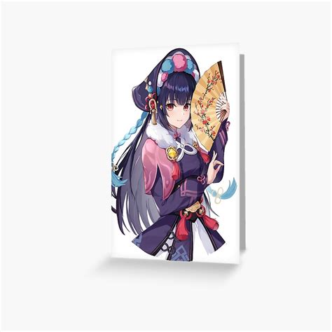 Cute Yunjin Genshin Impact Greeting Card For Sale By Iuanime Redbubble