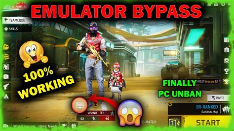 Emulator Bypass Free Fire Emulator Bypass Free Fire Anti Ban Youtube