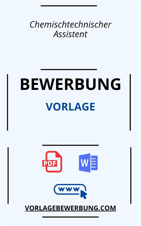 Bewerbungsschreiben Als Chemisch Technischer Assistent Muster Vorlage