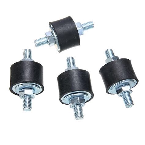 4pcs M8 Anti Vibration Male Rubber Mounts Car Boat Bobbin Damper Pump