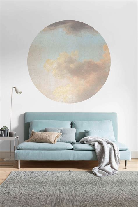 Papier Peint Panoramique Rond Relic Clouds KOMAR Diam 125 Cm Leroy