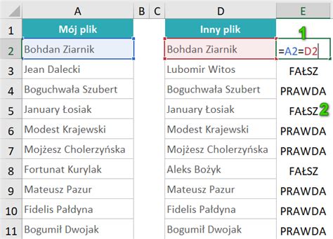 Jak Por Wna Dwie Kolumny W Excelu Poradnik Excel