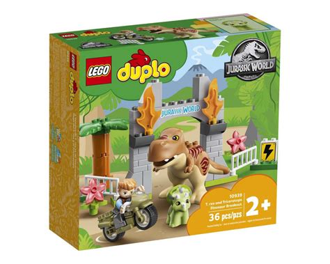 LEGO Duplo Jurassic World Fuga Del T Rex Y El Triceratops Coppel