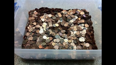 Coin Roll Hunting Penny Box Hoarding Copper Pennies Youtube