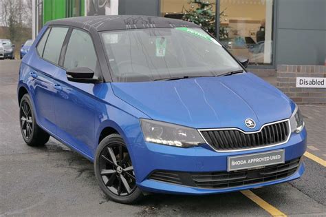 Find A Used Blue ŠKODA Fabia 1 0 TSI Colour Edition 95PS 5 Dr