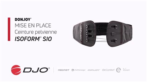 Ceinture Pelvienne IsoFORM SIO Mise En Place YouTube