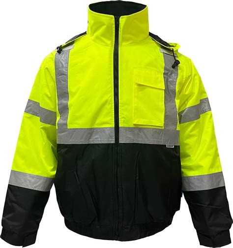 Guardever Hi Vis Chaqueta Impermeable Reflectante De Seguridad Para