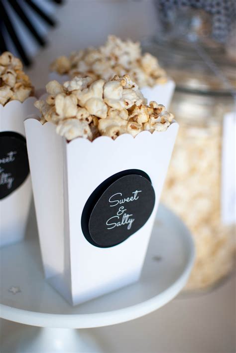 {The Oscar Party} Popcorn Bar Ideas - TWINKLE TWINKLE LITTLE PARTY