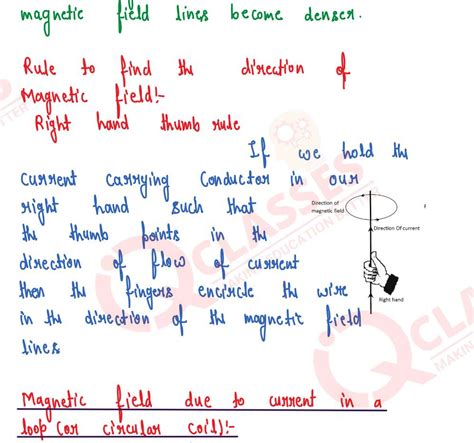 Electromagnetism Chapter Important Notes Class10 Icse