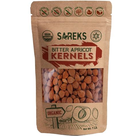 Amazon Bitter Apricot Seeds Organic Raw Resealable Bag 1LB