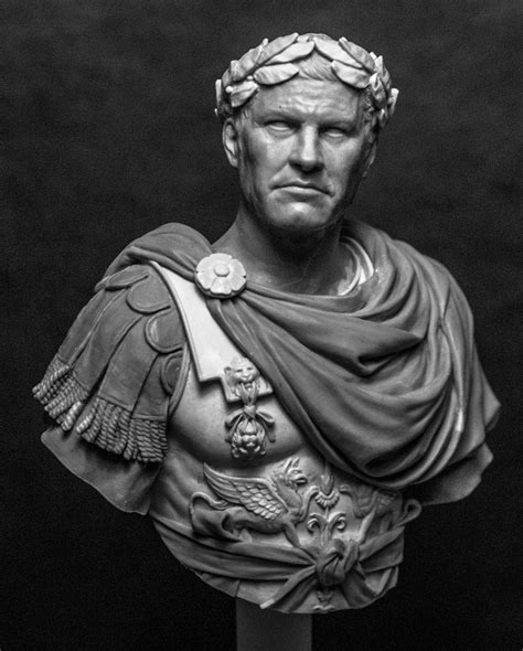 Gaius Julius Caesar Painting Augustus Roman Emperor C Gaius