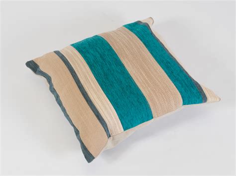 Teal Stripe Scatter Cushion Hire Rio Lounge