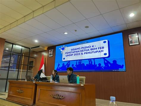 Musyawarah Mahasiswa Feb Undip Tockary Resmi Menjadi Ketua Bem Feb