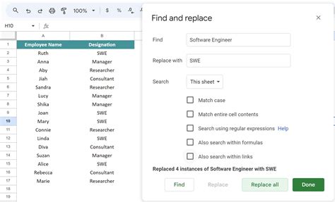 Find And Replace In Google Sheets Examples How To Use