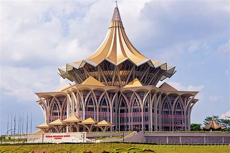 Sarawak New Parliament Building In Kuching Borneo Architecture