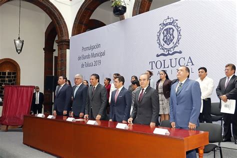 Se Promulga Bando Municipal De Toluca Ayuntamiento De Toluca