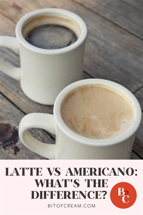 Americano vs Latte - What the Difference? - BIT OF CREAM