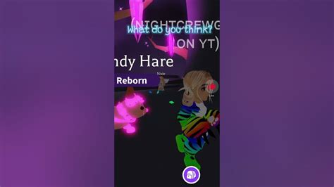 Watch Me Neon The Legendary Candy Hare In Adopt Me Roblox Adoptme