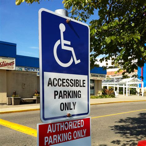 Accessible Parking Only Sign 12″ X 18″ Bc Site Service