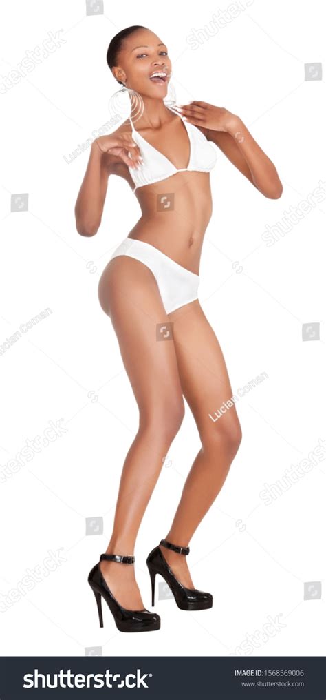 Sexy African Woman Wearing Bikini Isolated Stock Photo 1568569006 Shutterstock