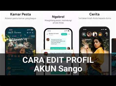 CARA MUDAH EDIT PROFIL AKUN Sango YouTube