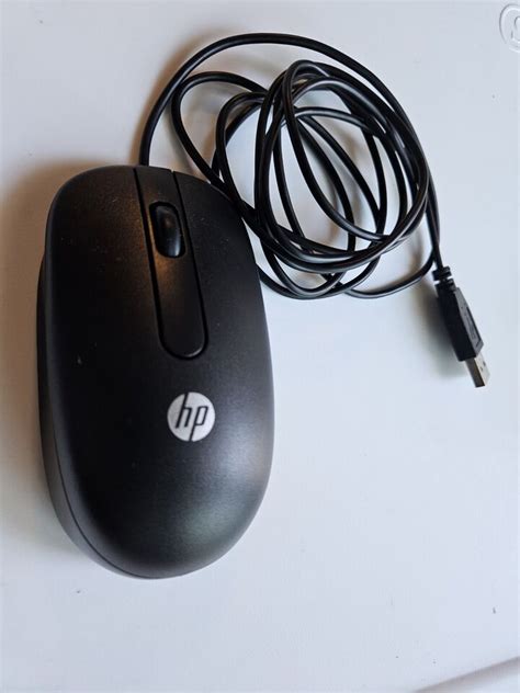 Hp Usb Optical Mouse Black Qy Aa Ebay