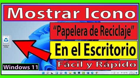 Como Poner El Icono De Papelera De Reciclaje En Mi Escritorio En