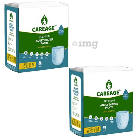 Careage Premium Adult Diaper Pants Absorbent Core Elastic Waist