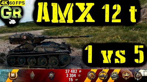 World Of Tanks Amx 12 T Replay 6 Kills 3 1k Dmg Patch 1 4 0 Youtube