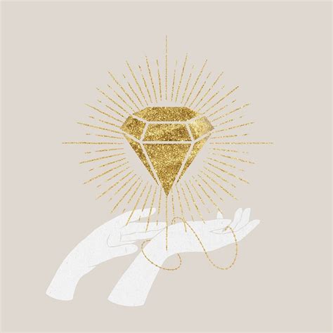 Hands With Diamond Aesthetic Design Premium Psd Rawpixel