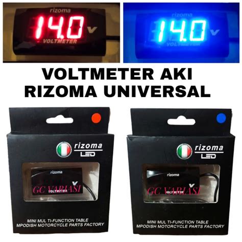 Jual VOLT METER AKI NEW MEREK RIZOMA VOLTMETER AKI RIZOMA VOLTMETER AKI