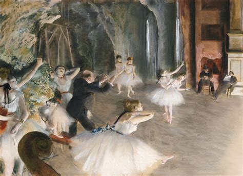 Rehearsal Onstage (1874) painting high | Free Photo Illustration - rawpixel