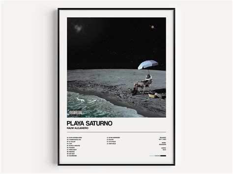 Póster Rauw Alejandro Rapero Saturno Tour 2023 Merch Album Cover