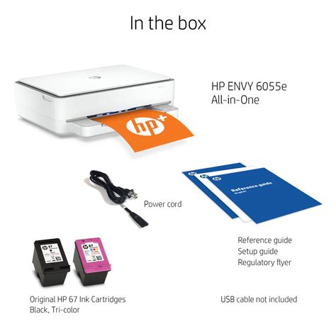 HP ENVY 6055e Wireless Inkjet Printer with 3 months of Instant Ink ...