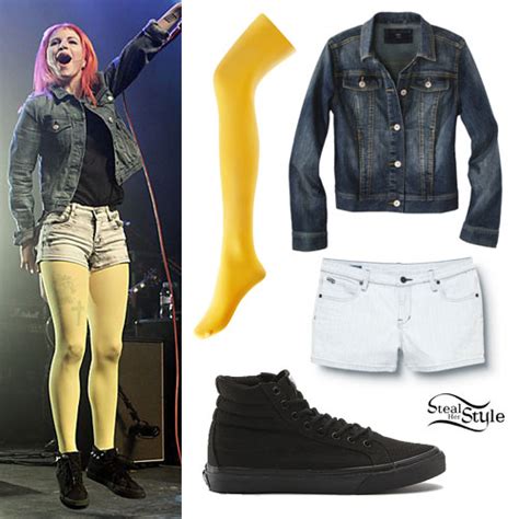 Hayley Williams Yellow Tights Outfit Steal Her Style