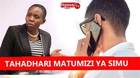 Waziri Gwajima Atoa Tahadhari Ya Matumizi Ya Simu Kwa Watu Hawa Youtube