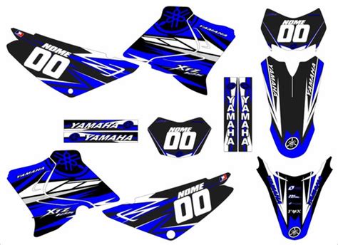 Adesivos Moto Cross Trilha Xtz 125 20mm Personalizada Lm245 DECALX