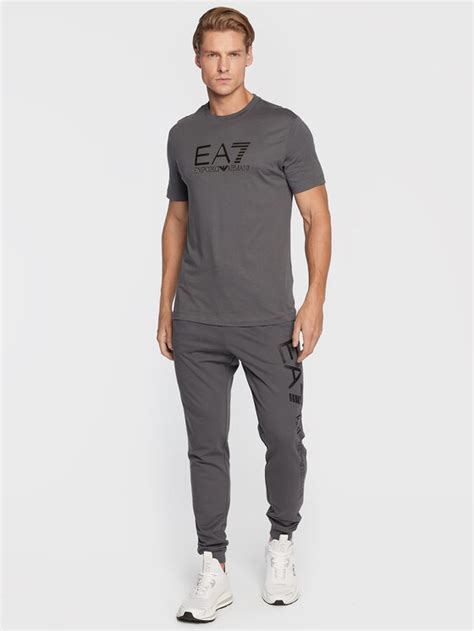 Ea Emporio Armani T Shirt Lpt Pjm Z Grau Regular Fit Modivo De