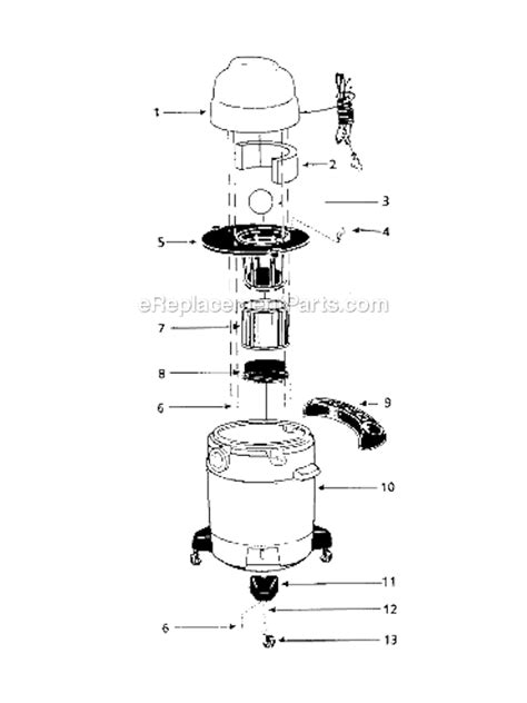 Shop Vac Qps30 Vacuum Unit Oem Replacement Parts From