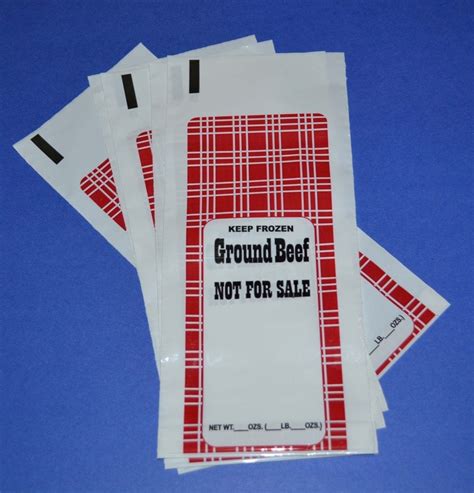 1 Lb Ground Beef Chub Bags Case Of 1000 Vacuum Sealers Unlimited