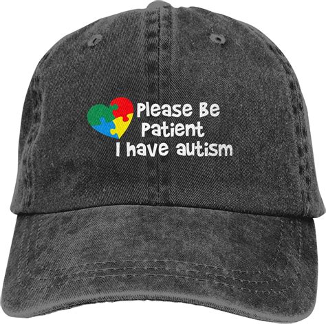 Please Be Patient I Have Autism Unisex Fashion Baseball Cap Cowboy Hat