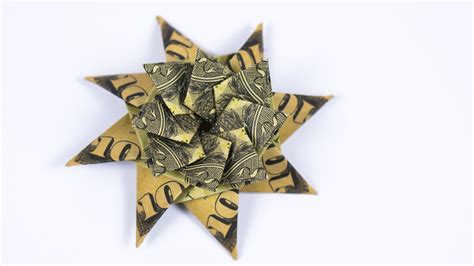 How To Make A Origami Christmas Star With Money Dollar Origami Star