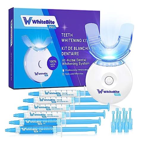 Whitebite Pro Teeth Whitening Kit For Sensitive Teeth With Led Light