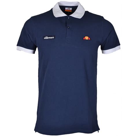 Ellesse Lessepsia Plain Navy Polo Clothing From N Menswear Uk