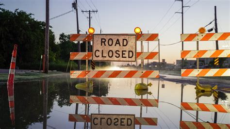 Roads closed due to flooding