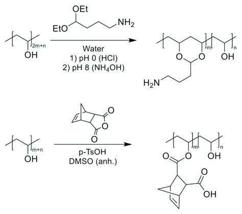 Schematic Representation Of The Modification Of Poly Vinyl Alcohol