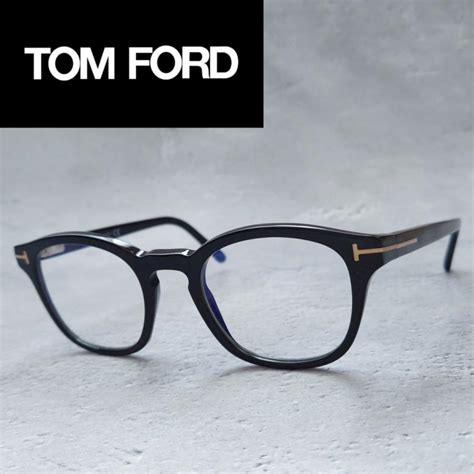 メガネ トムフォード Tom Ford ボストン ブラック ゴールド 新品 眼鏡 黒 金 ブルーライトカット Pcメガネ めがね フルリム