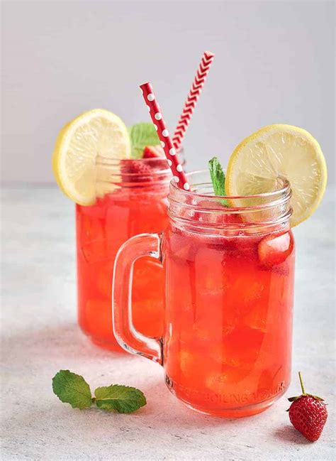 Strawberry Acai Lemonade Best Summer Refresher Drink Recipe