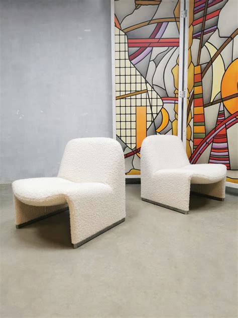 Vintage Design Alky Artifort Lounge Chairs Fauteuil Boucl Giancarlo