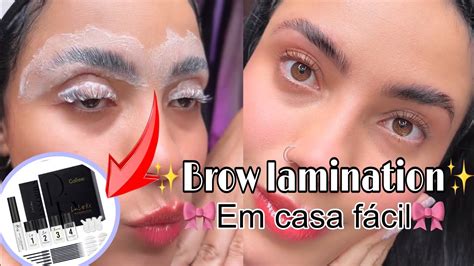 Como fazer BROW LAMINATION e LASH LIFT em casa FÁCIL YouTube